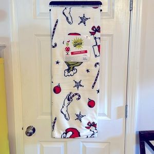 New oversized Grinch throw.